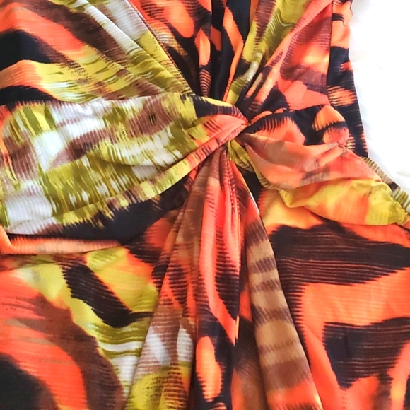 Orange and Black Dress - Picture 7 of 15